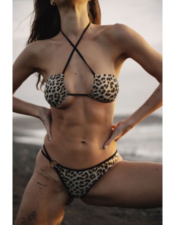 IAM Bikini - Jules 2328 - Bikini Top Maculato con Slip Brasiliana maculato - Campagna IAM Bikini 2023 - Lanzarote