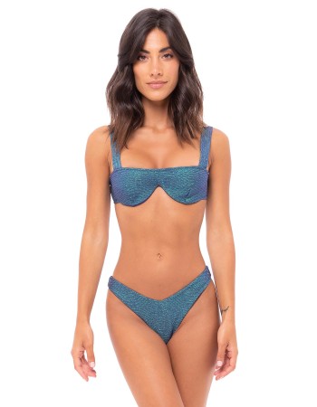 IAM Bikini - Astra 2320 - BLU - Bikini Balconcino Slip brasiliana sgambato - Indossato