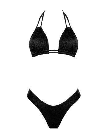 IAM Bikini 2023 - Adriana Nero 2302 - Top Nero Slip Brasiliana Coordinato - Bikini Nero