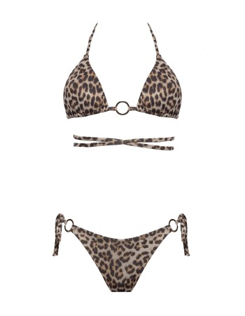 IAM Bikini - Jami 2326 - Bikini Maculato Slip Brasiliana top maculato triangolo e laccetti