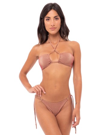 IAM Bikini - Tess 2357 - Bordeaux bikini a fascia brasiliana regolabile - Indossato