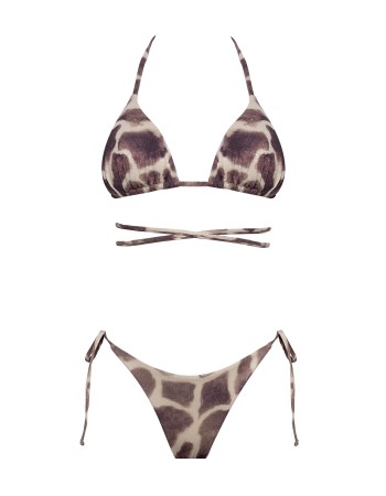 IAM Bikini 2023 - Naomi 2346 - Bikini Animalier Top fascia e Brasiliana regolabile
