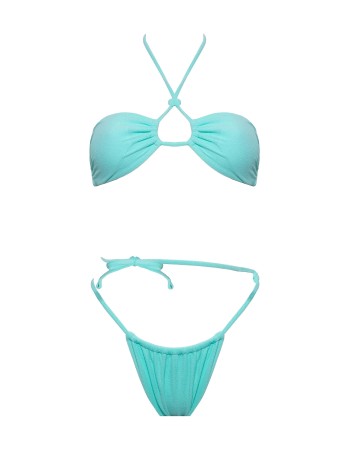 IAM Bikini - Lauren 2339 - Bikini verde smeraldo a fascia brasiliana regolabile