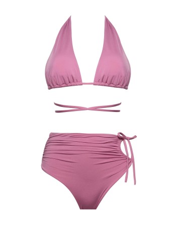 IAM Bikini - Willow 2343 - Rosa Bikini con top triangolo e con brasiliana con coulisse