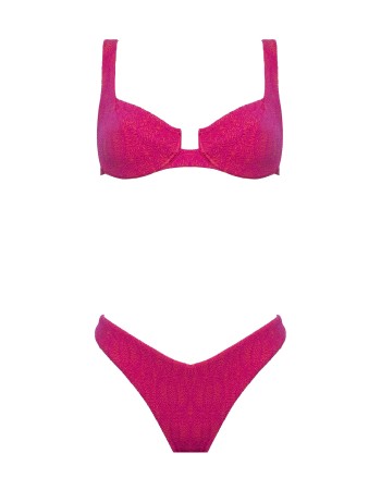 IAM Bikini - Phoebe 2349 - Bikini con top ferretto balconcino e con brasiliana vita alta