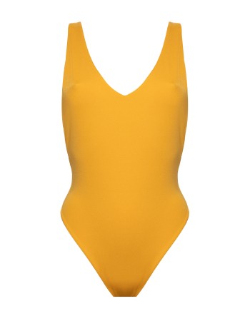 IAM Bikini 2023 - Yasmin 2352 - Costume intero senape con top con stringhe sul retro e uno slip normale