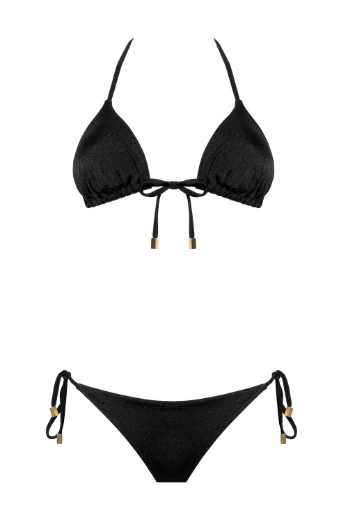 IAM Bikini 2024 Naia Nero Slip 4005 - NERO Triangolo e Slip brasiliana regolabile