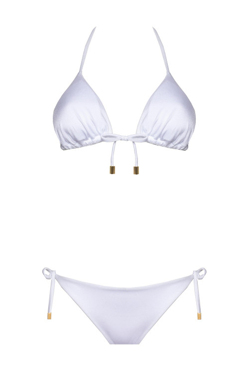 IAM Bikini 2024 Naia bianco Slip 4005 - bianco Triangolo e Slip brasiliana regolabile