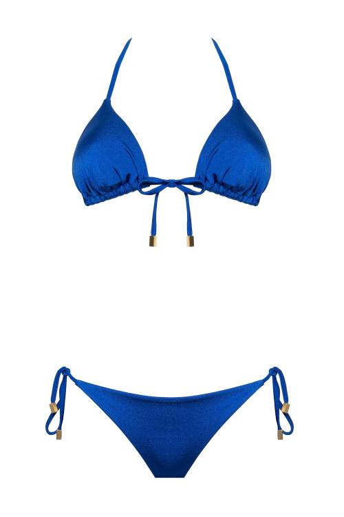 IAM Bikini 2024 Naia blu Slip 4005 - blu Triangolo e Slip brasiliana regolabile