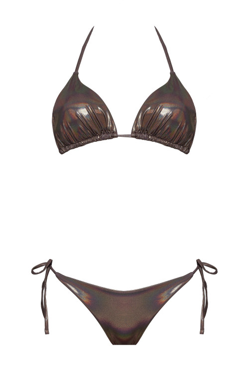 IAM Bikini 2024 Haven Africa Slip 4025 Triangolo e Slip brasiliana regolabile - costume da bagno laminato
