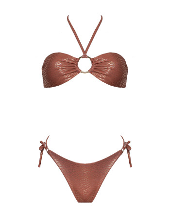 IAM Bikini 2024 Samir Dattero Slip 4038 Fascia e Slip brasiliana regolabile - Bikini Colore Maculato