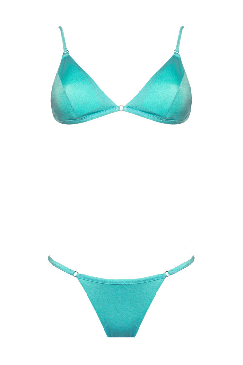 IAM Bikini - Asia 4001 - ACQUA - Bikini Slip Brasiliana e Top Triangolo