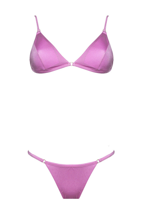 IAM Bikini - Asia 4001 - ROSA - Slip Brasiliana e top triangolo