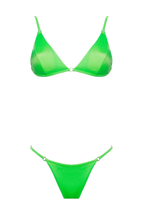 IAM Bikini 2024 Asia Verde 4002  - Top Triangolo Slip Brasiliana