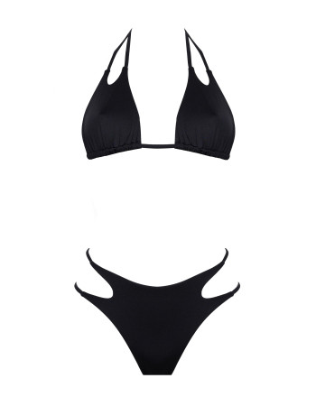 IAM Bikini 2024 Skyler Nero Top 4066 - NERO Triangolo e Slip brasiliana regolabile