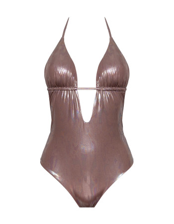 IAM Bikini 2024 TROPIC 4045 Costume da bagno Intero laminato scollato aperto e schiena scoperta