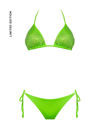 IAM Bikini 2024 Maya Verde 4007 - VERDE Triangolo e Slip brasiliana regolabile - Bikini Edizione Limitata