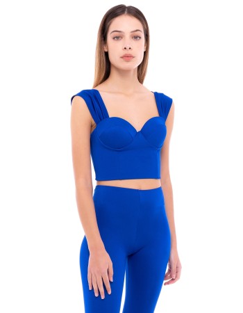 IAM Bikini 2023 - Marrakech Top Blue in Lycra e coppe Made in Italy - TCM3004 - Indossato