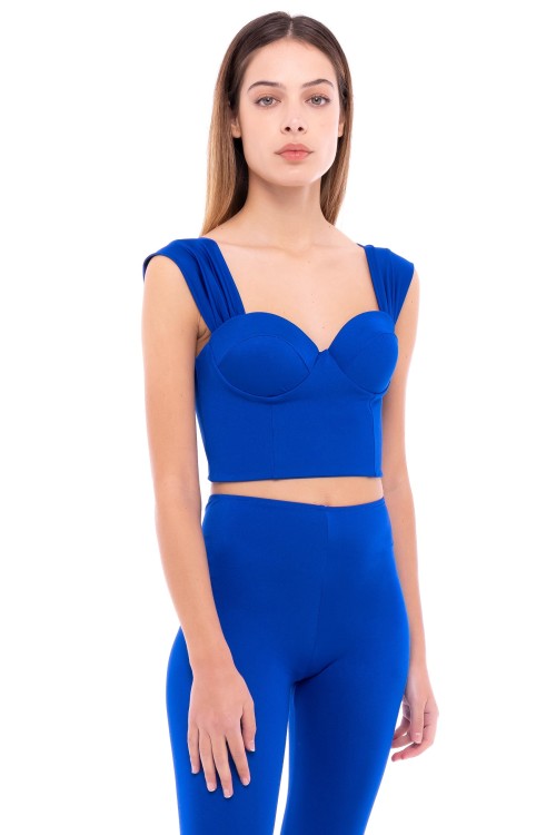 IAM Bikini 2023 - Marrakech Top Blue in Lycra e coppe Made in Italy - TCM3004 - Indossato